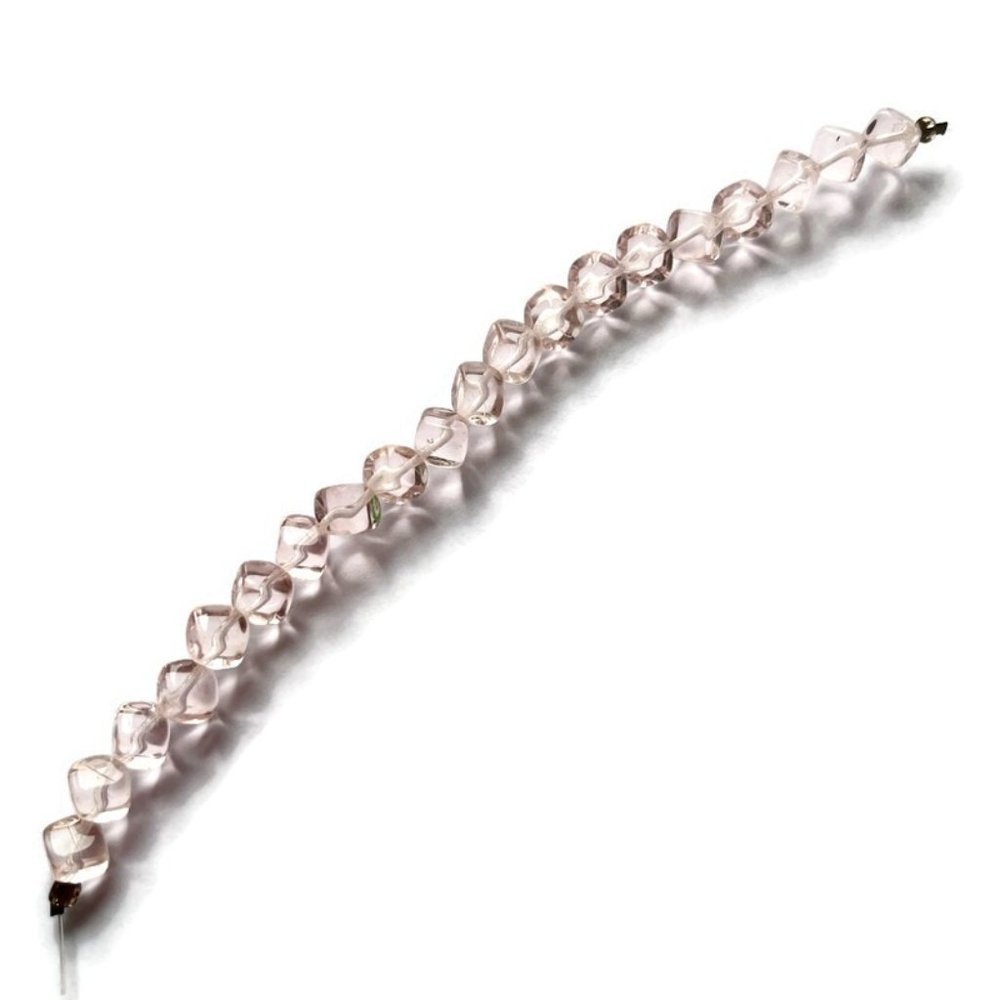 As Low as $2 Pale Pink Diagonal Drill Czech Beads 8mm (20) - Picture 3 of 3
